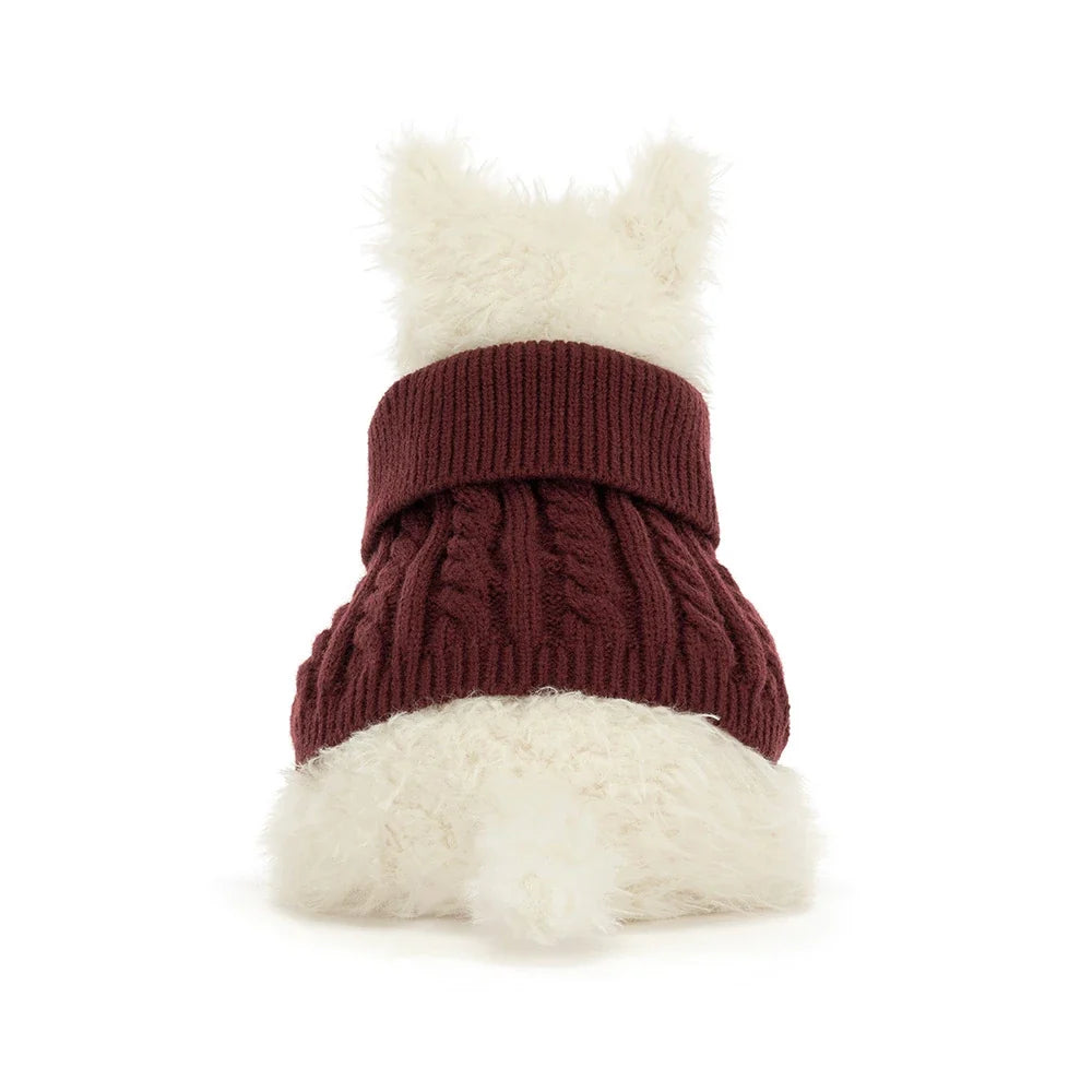 Jellycat Munro Scottie Dog 'Winter Jumper' (25cm)