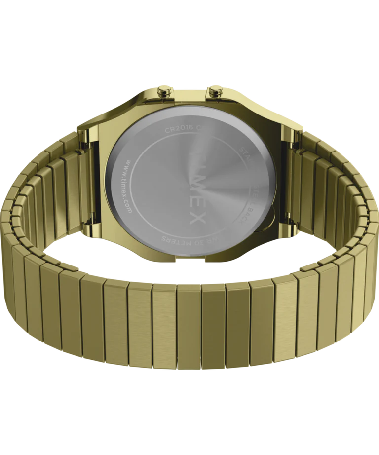 Timex T80 Gold 34mm Digital Watch