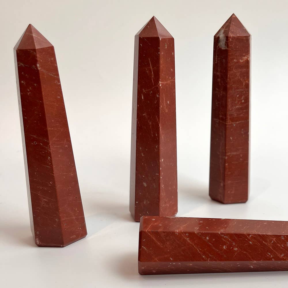 Obelisk Tower, 8-10cm: Rose Quartz