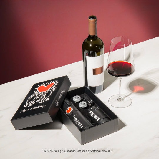 Electric Wine 2pc Set Keith Haring