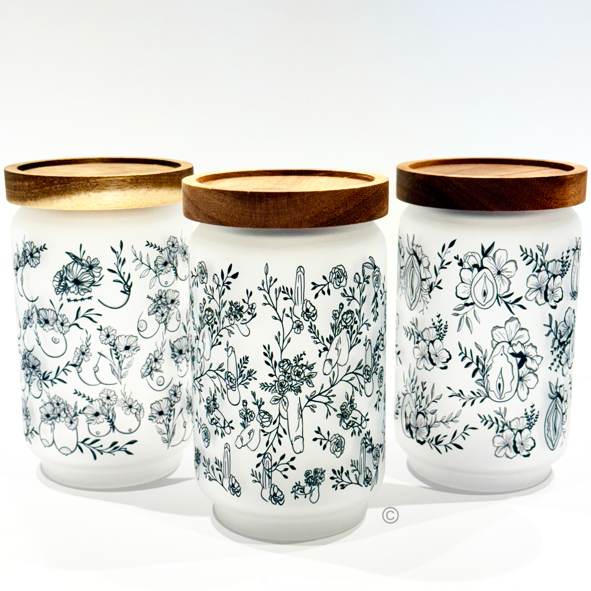 Quirky Floral Storage Jar