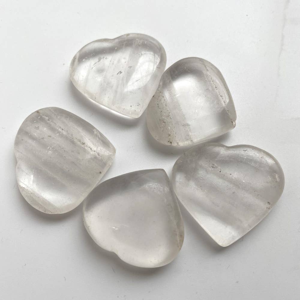 Small Crystal Heart, 3cm: Black Obsidian