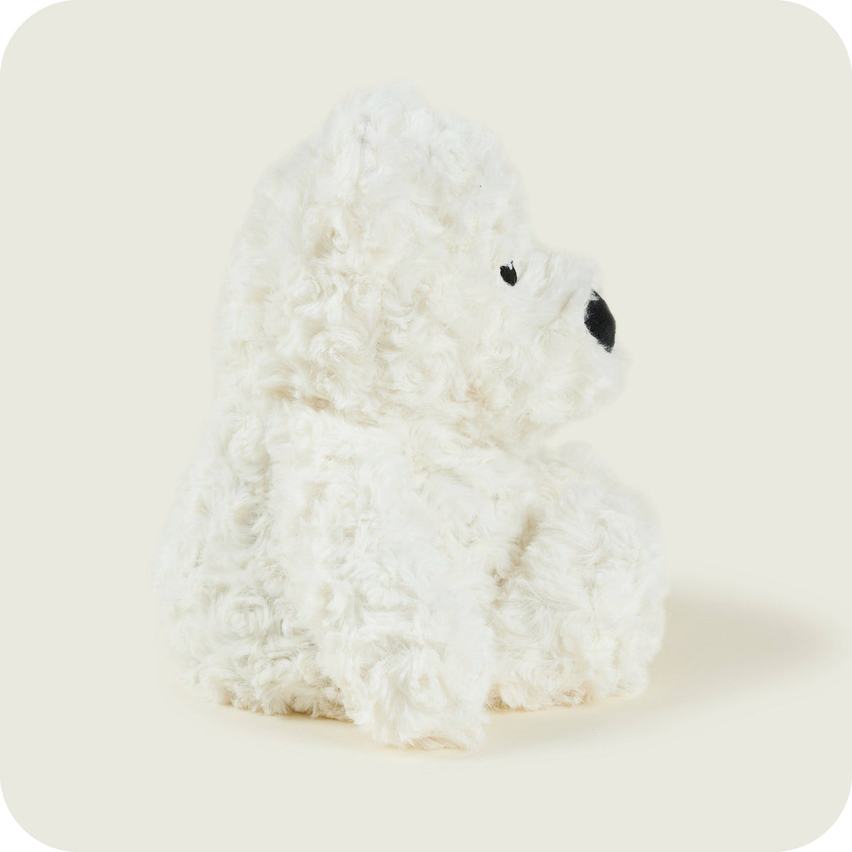 Warmies Cream Curly Bear