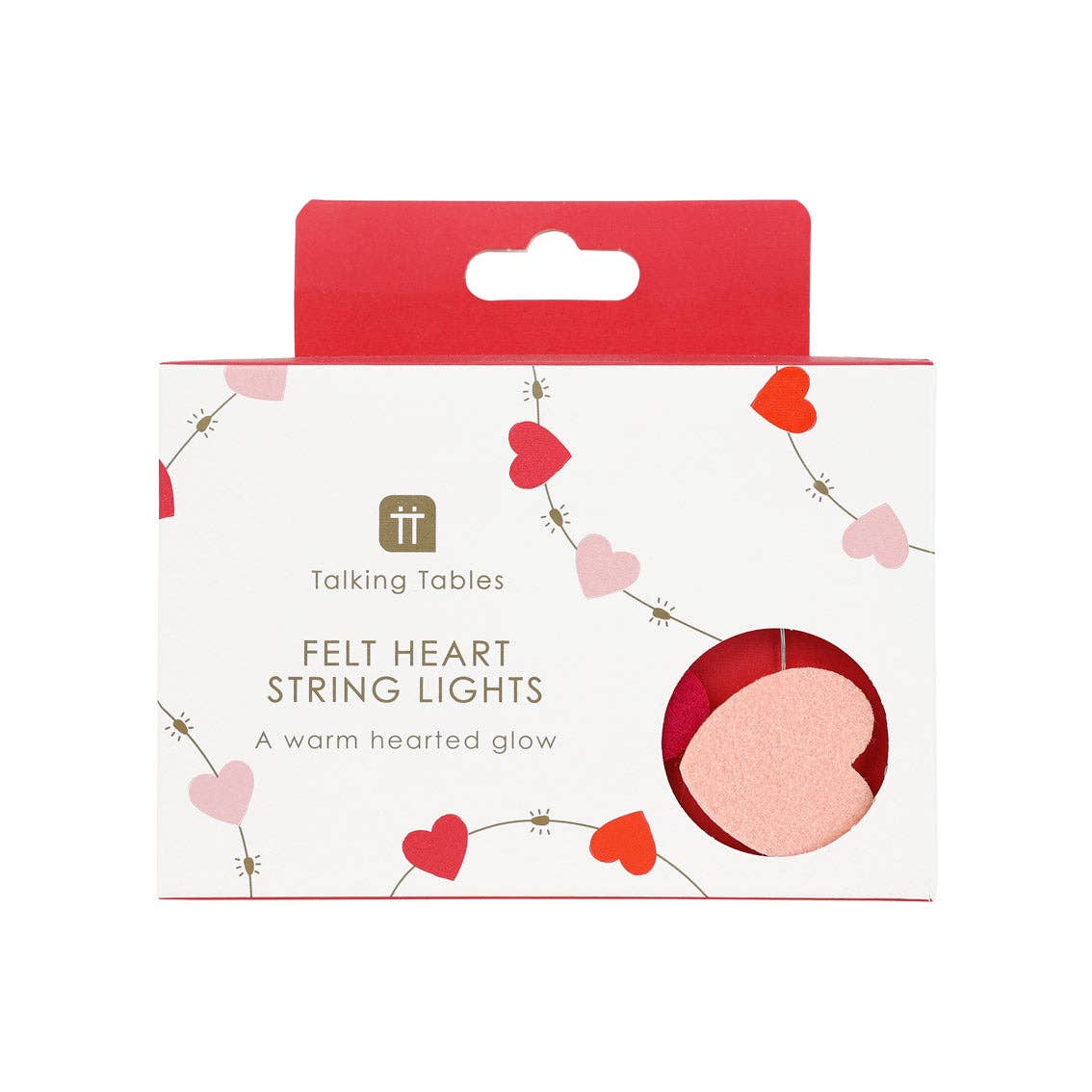 Heart Felt String Lights - 2m | Valentines Decor |