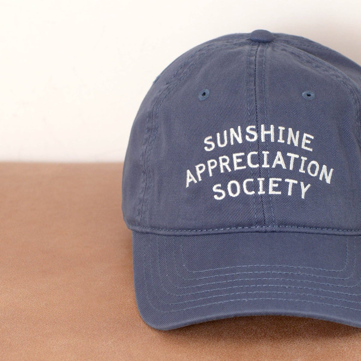 Sunshine Appreciation Society - Cotton Baseball Cap - Vintage Blue