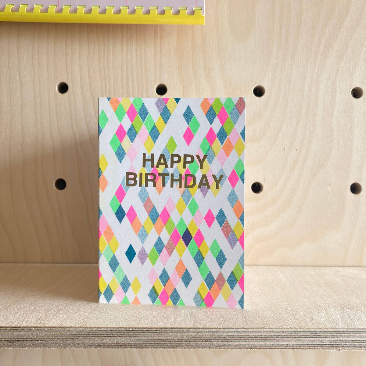 Riso Shapes Happy Birthday Diamonds