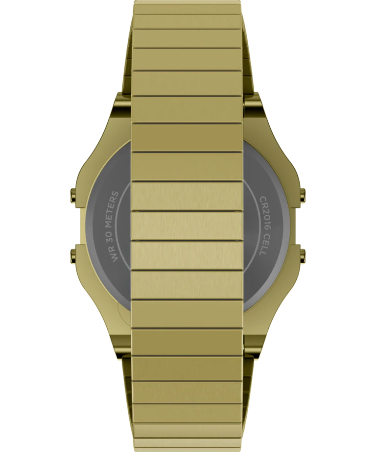 Timex T80 Gold 34mm Digital Watch