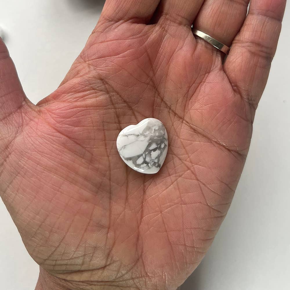 Mini Crystal Heart, 2cm: Clear Quartz