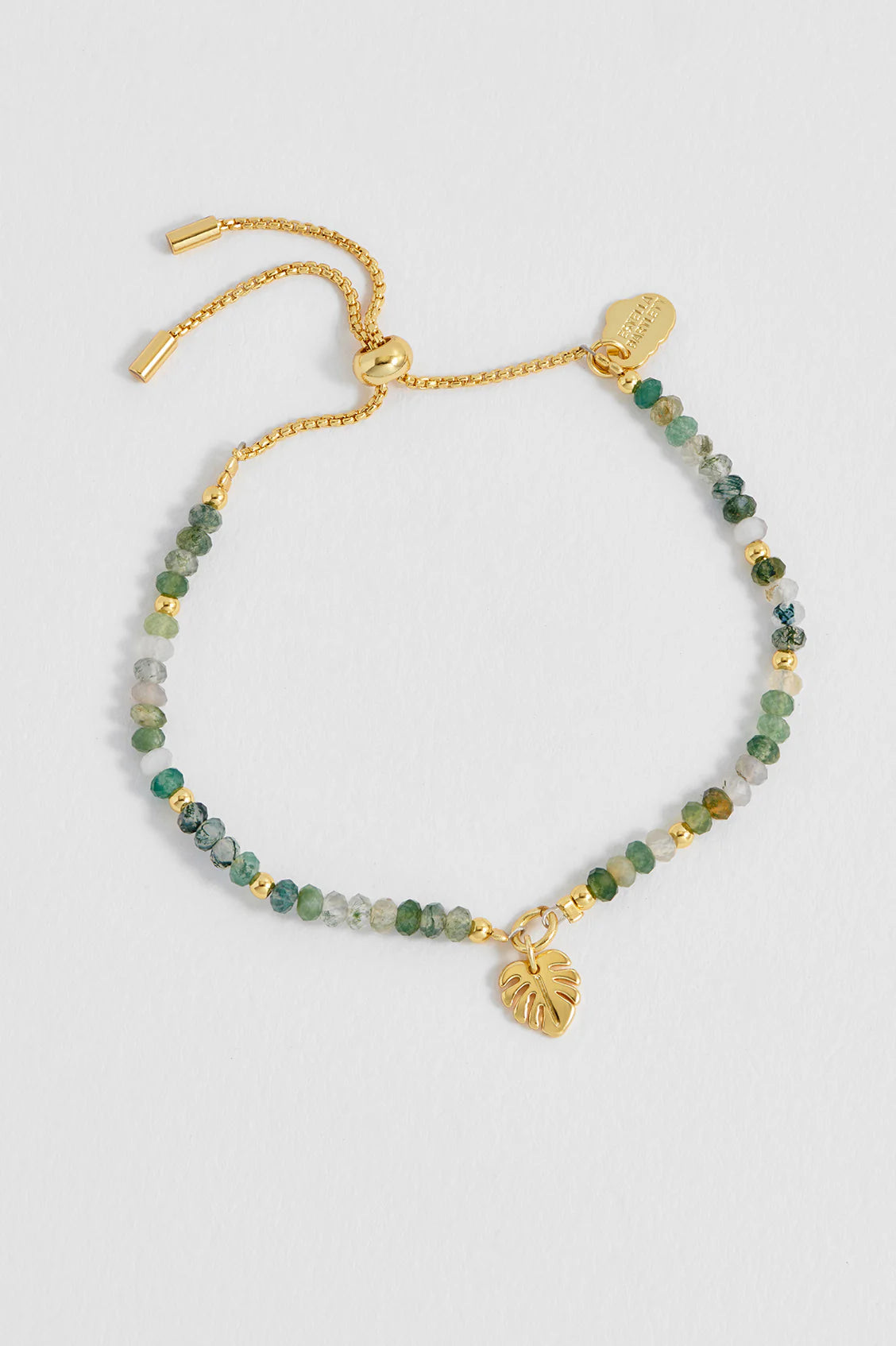Monstera Leaf Amelia Gold Plated Bracelet
