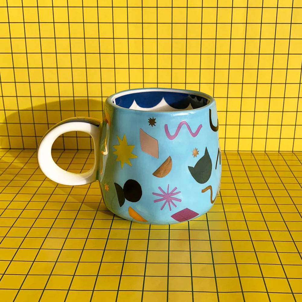 Small Talk ‘I Work Hard’ Cat Cup