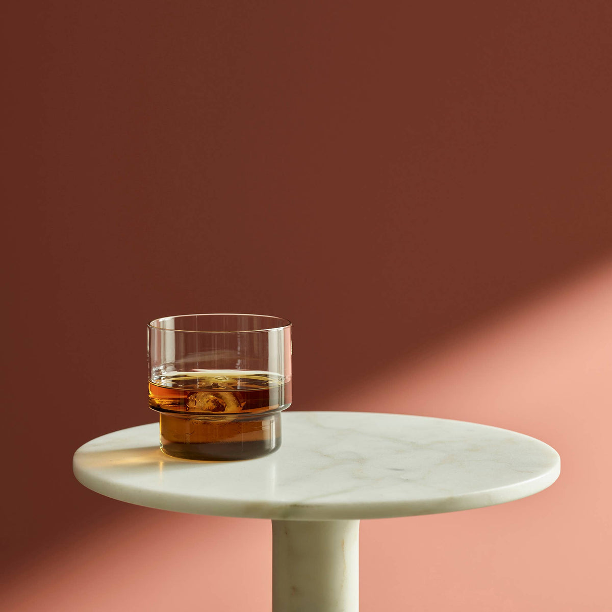 RYE Short Tumbler Glass / SET OF 2: Clear + Smoke