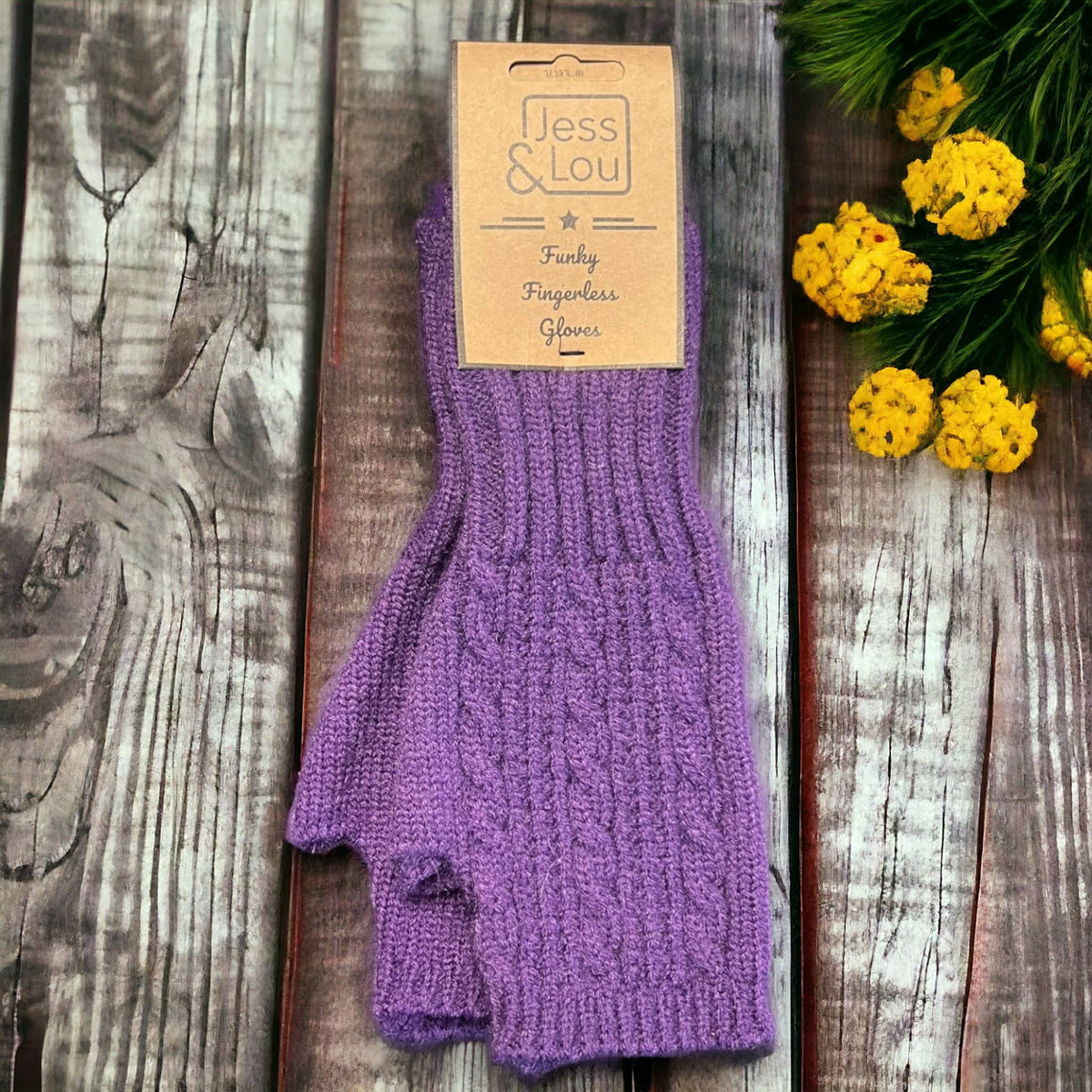 Cosy Fingerless Cable Knit Gloves – Warm & Stylish : Green