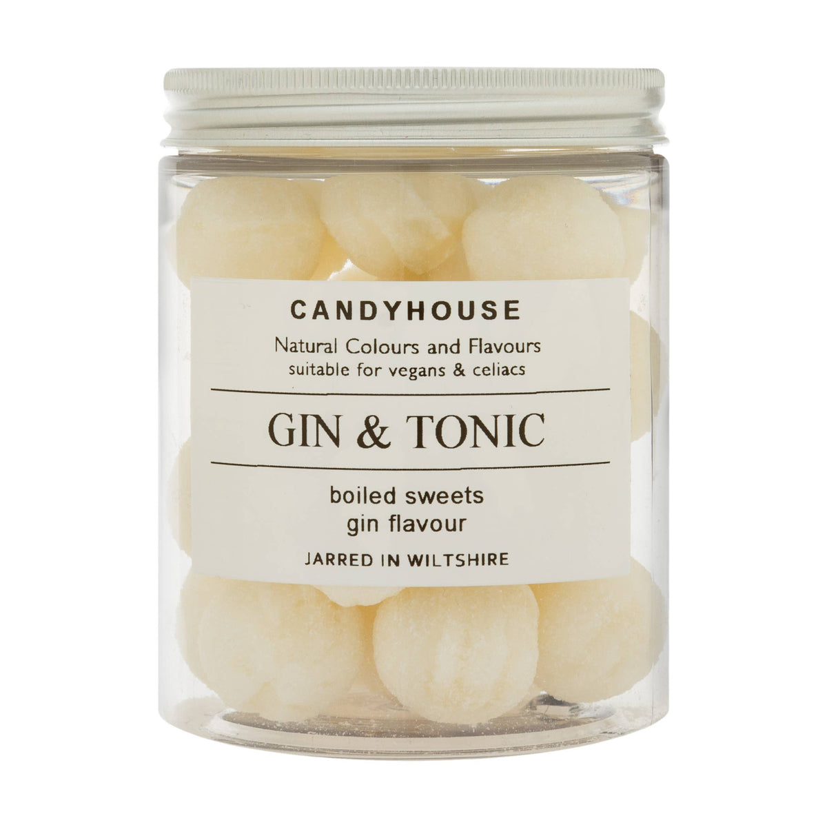 Gin &amp; Tonic Hard Boiled Sweets in Jam Jar