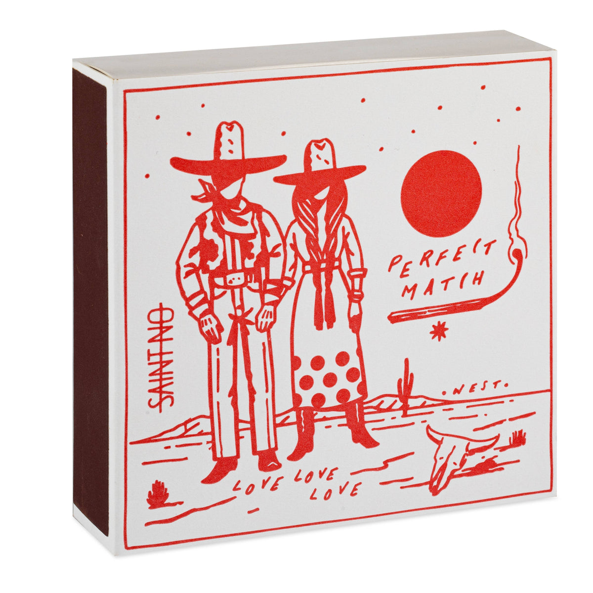 Cowboy Perfect Match | Square - Safety Matches