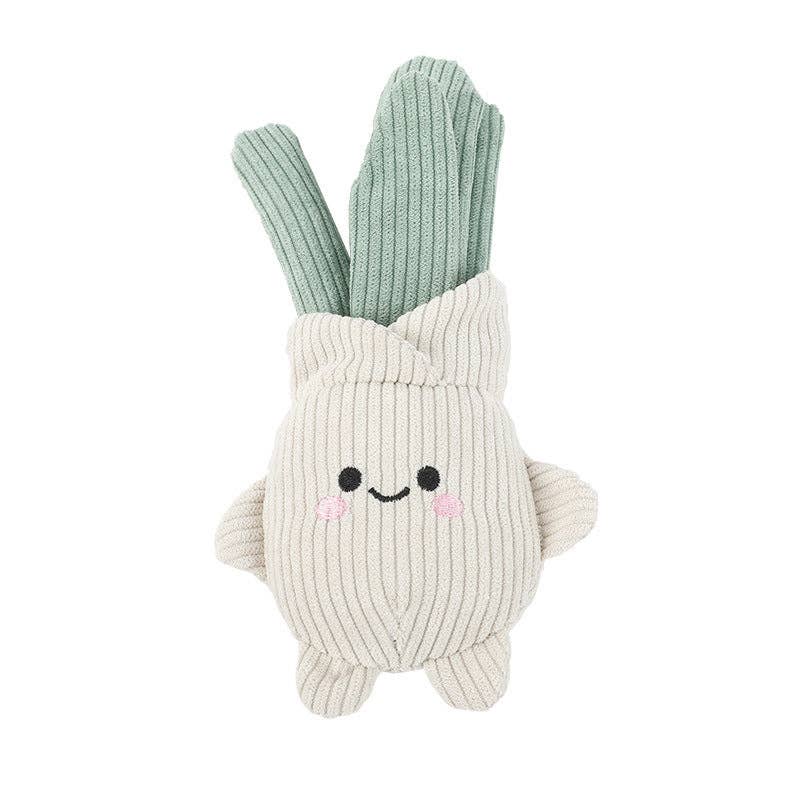 Cute Fruit Plush Dog Toy – Squeaky Chew Toy: Watermelon