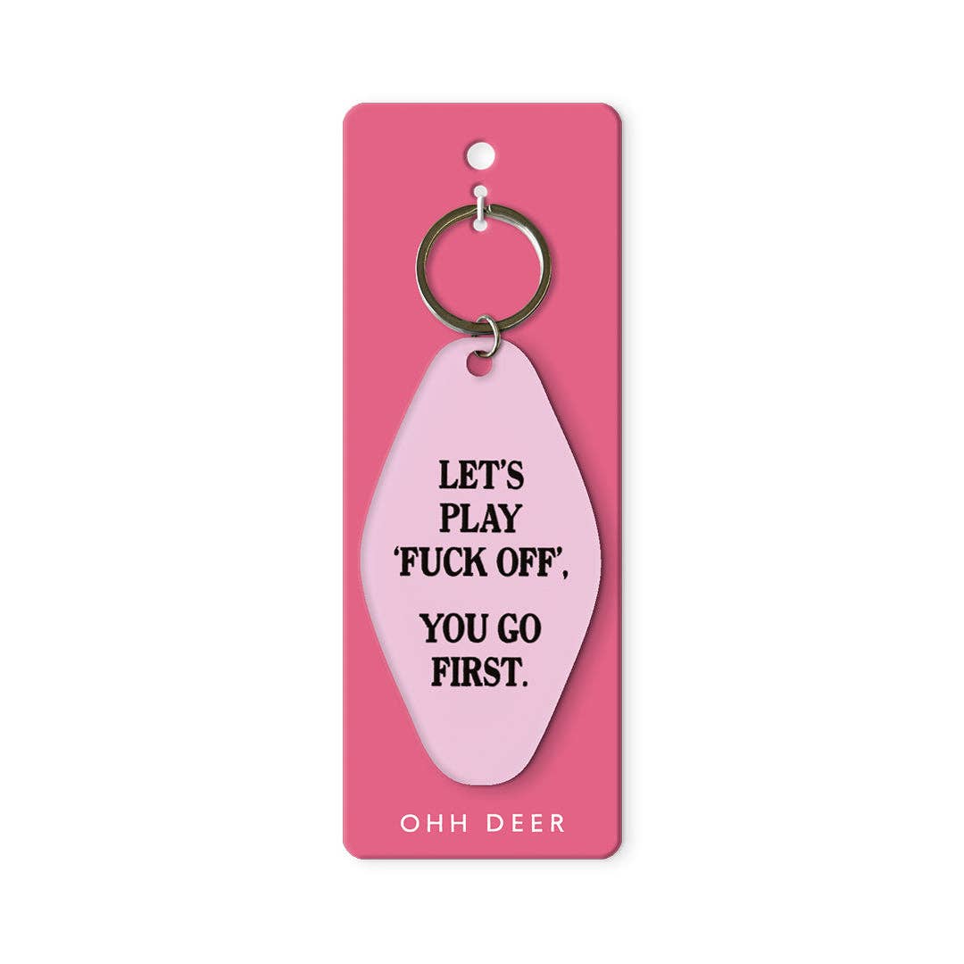 Let's Play Fuck Off Keyring (13396)