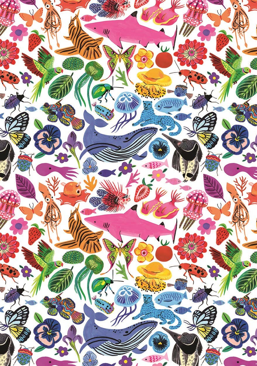 W62 Rainbow Animals & Creatures Giftwrap
