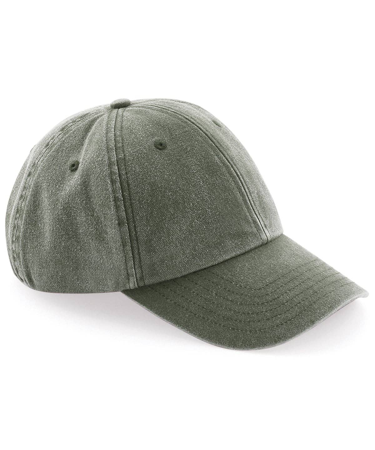 Fancy a pint? Embroidered Vintage Cap: Vintage Black
