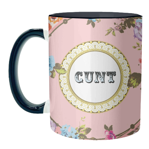 MUGS, SEE YOU NEXT TUESDAY - PINK BY WALLACE ELIZABETH: Mug Colour Inner & Handle 11oz - Pink