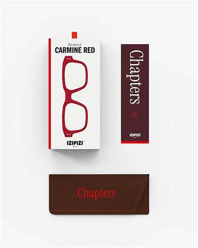 IZIPIZI Quote Reading - Carmine Red +1 Diopter