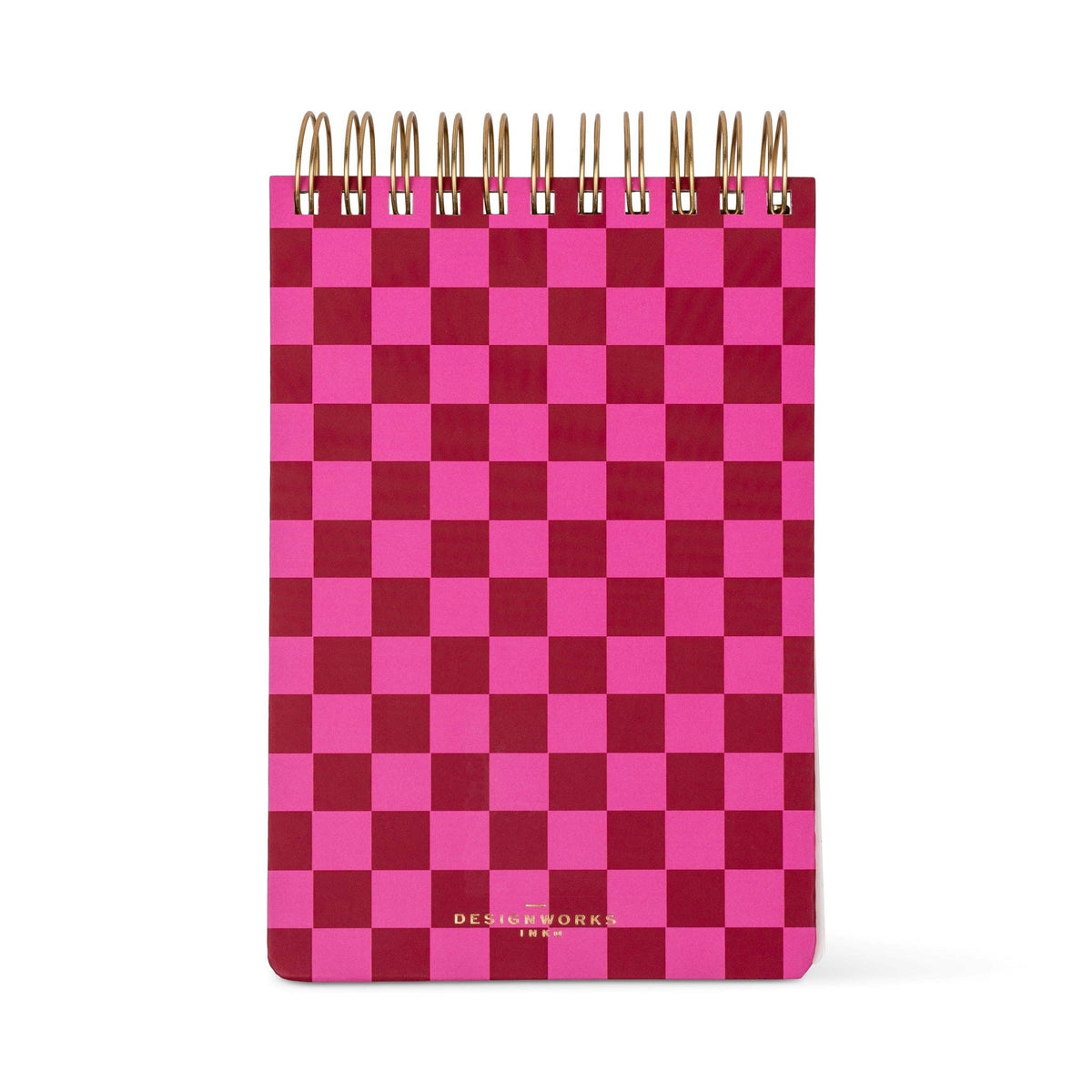 DesignWorks Ink Large Chunky Notepad - Burgundy + Pink