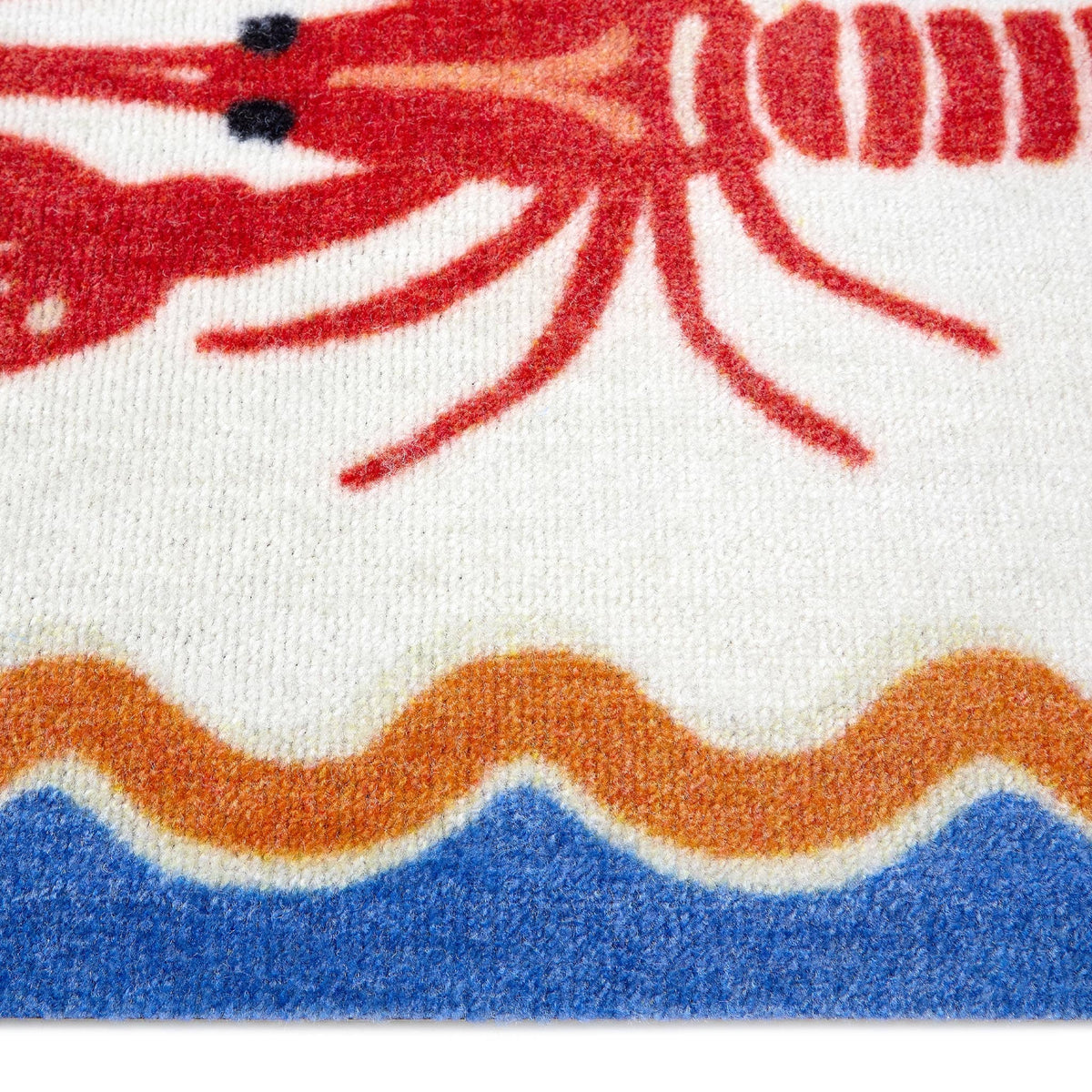Lobster design Printed Bathroom Mat Dip & Drip: 50x75