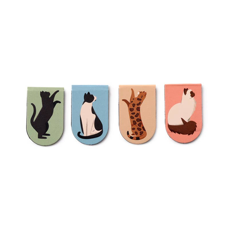 Feline Fine Cats (New) Magnetic Bookmark Set
