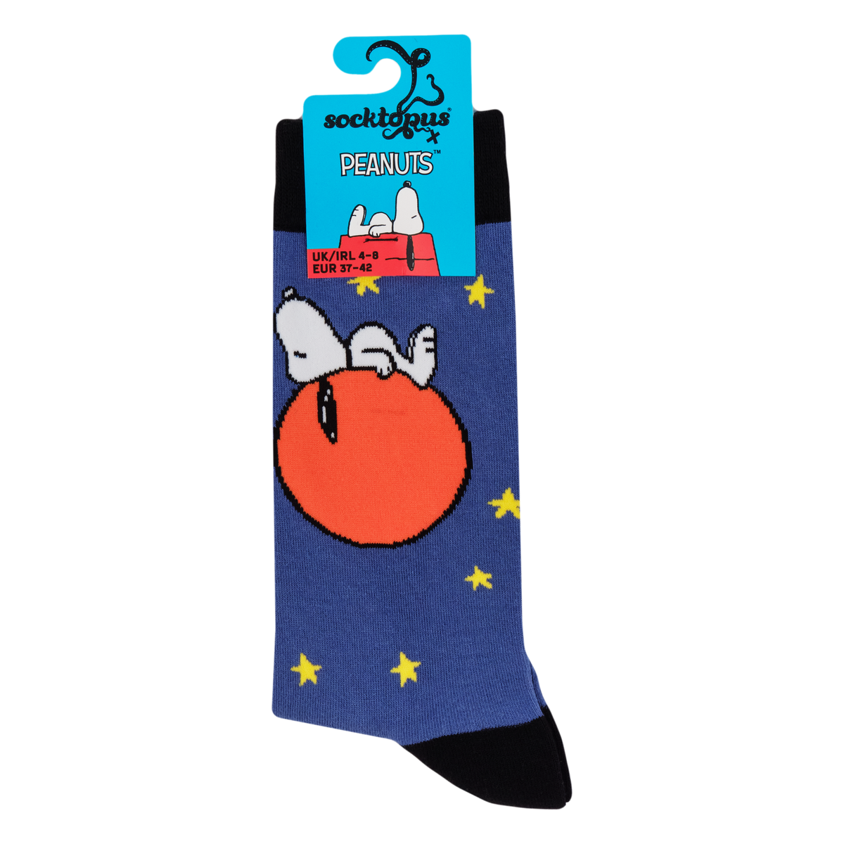 Snoopy Dog Tired Socks - Peanuts: BLUE / L (UK 9-12 / EU 43-46 / US 10-13)