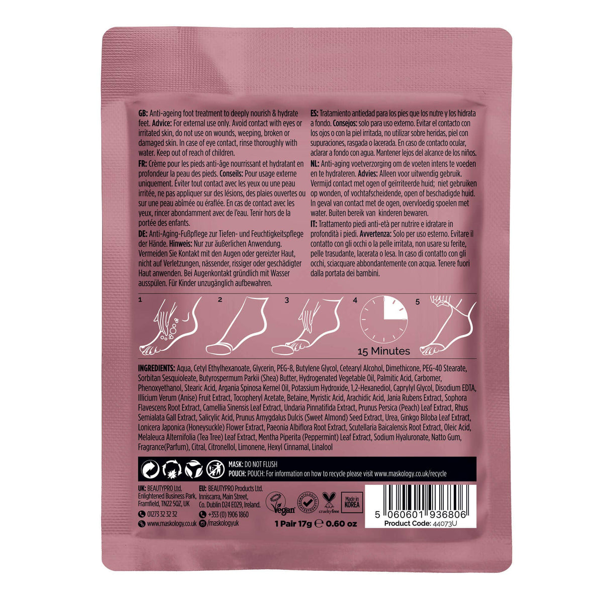 +maskology FOOT MASK Professional Foot Bootie