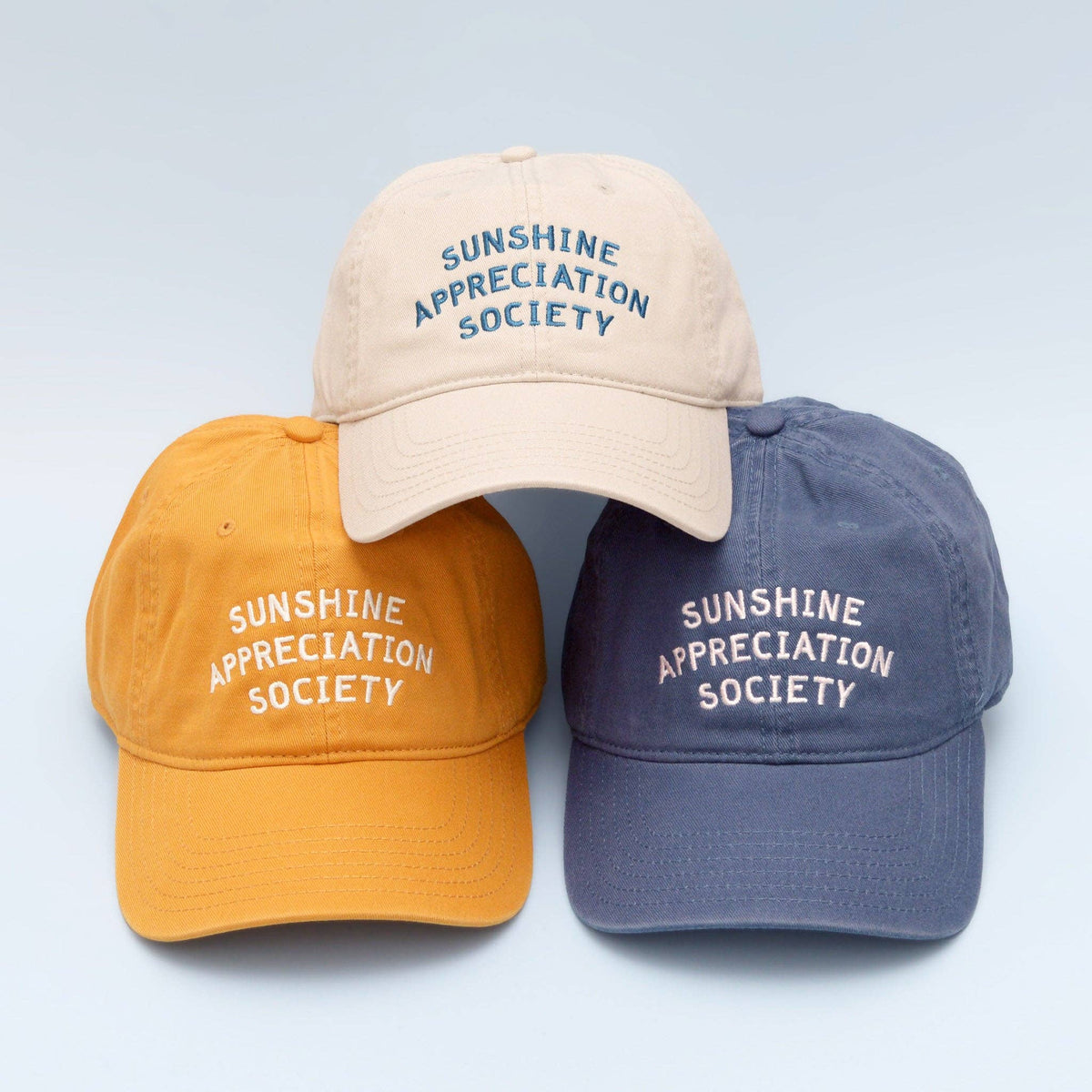 Sunshine Appreciation Society - Cotton Baseball Cap - Off-White