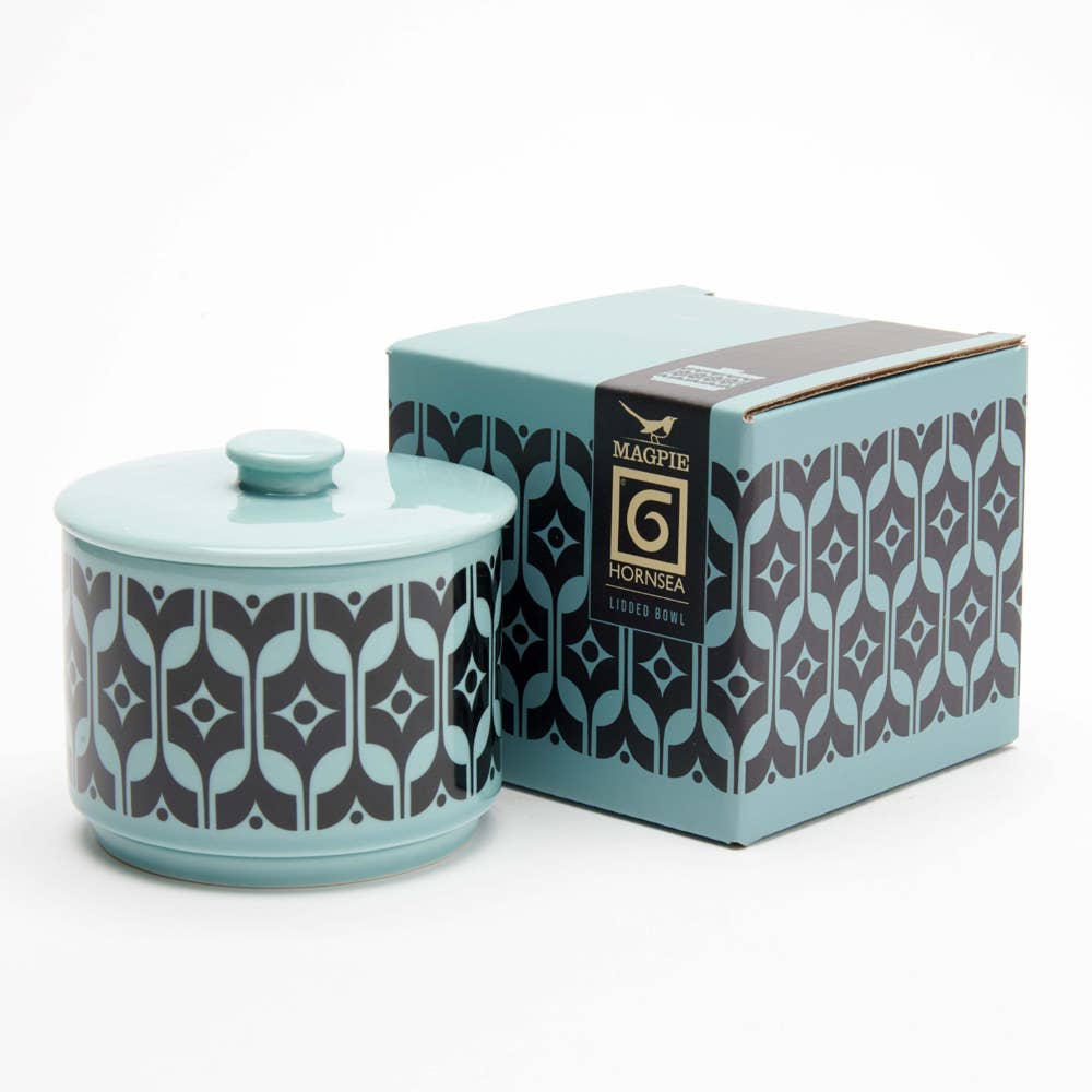 Magpie x Hornsea Lidded Bowl Heirloom teal