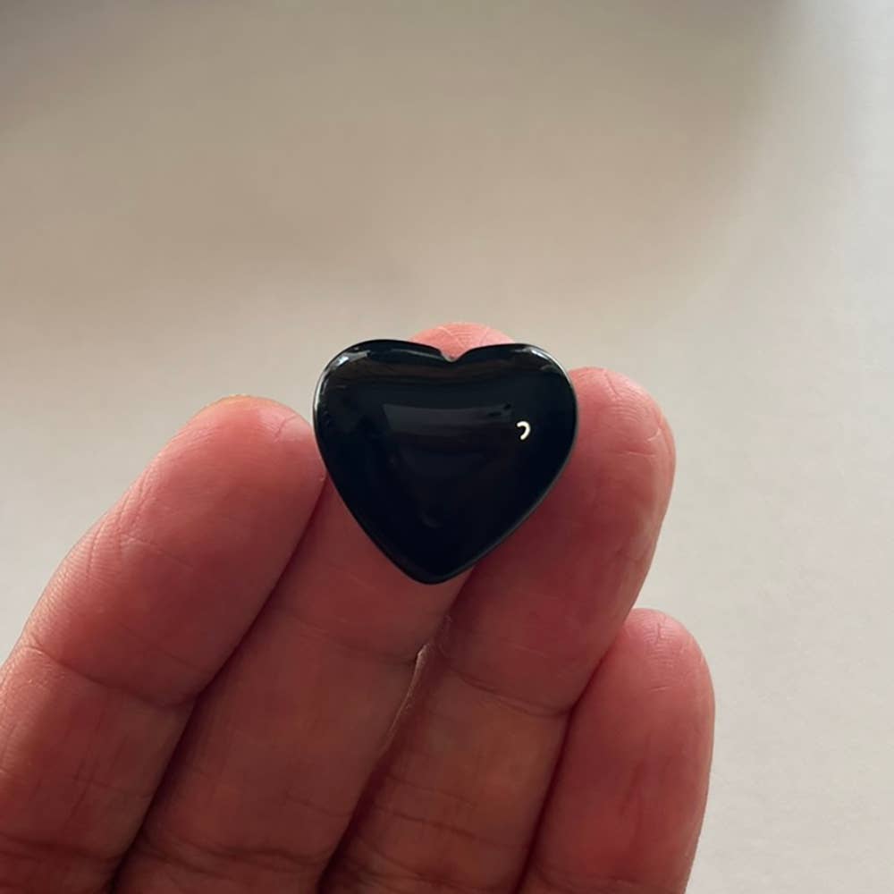 Mini Crystal Heart, 2cm: Tiger's Eye