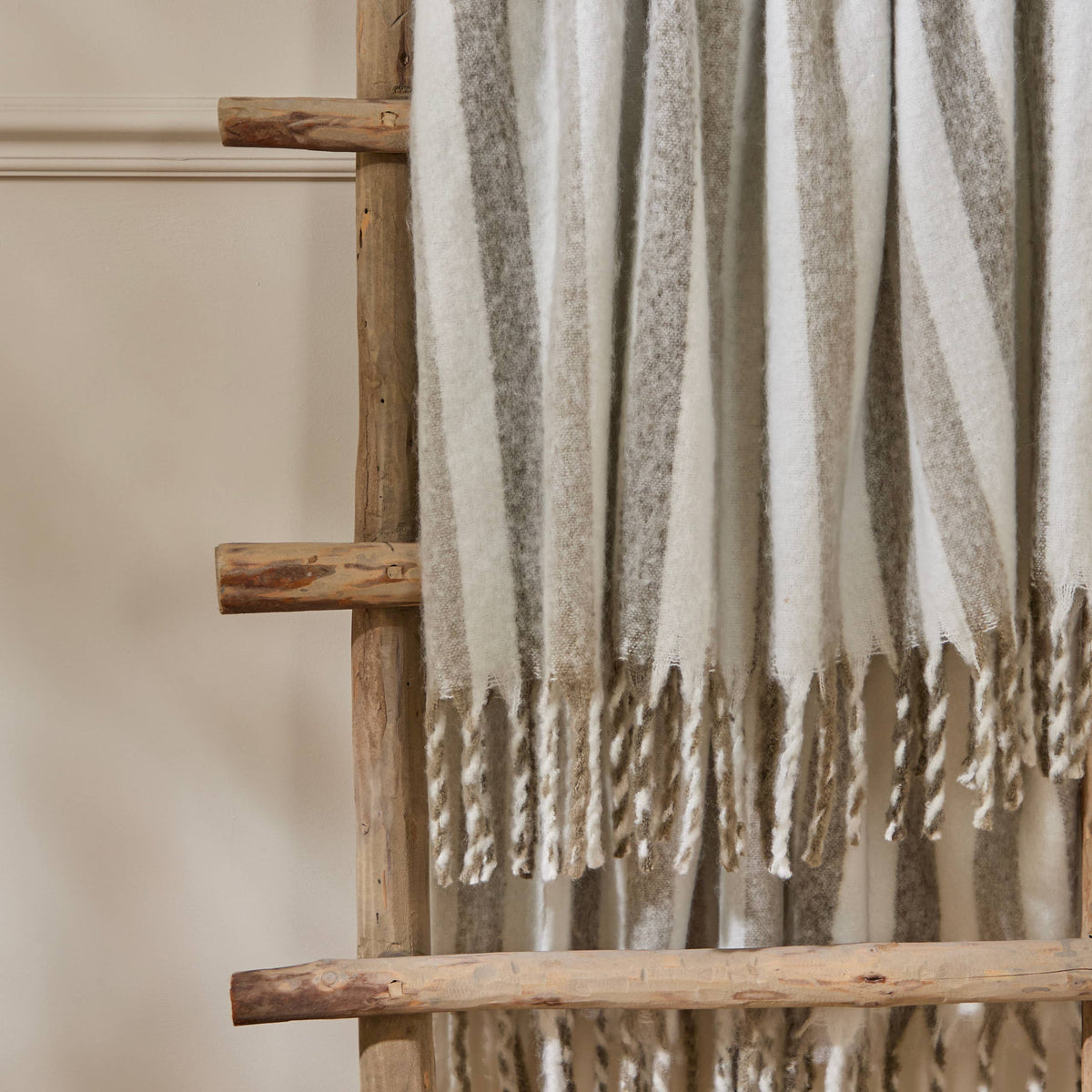 Wylder Beechwood Woven Stripe Throw Heath: Heath / 140x180