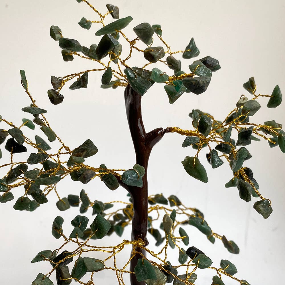 Gemstone Tree, 200 Beads, 20cm: Amethyst and Rose Quartz