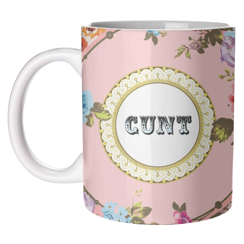MUGS, SEE YOU NEXT TUESDAY - PINK BY WALLACE ELIZABETH: Mug Colour Inner & Handle 11oz - Pink