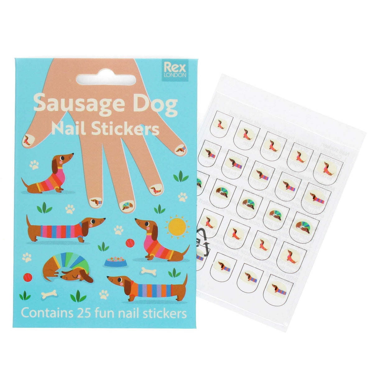 Children&#39;s Nail Stickers - Sausage Dog