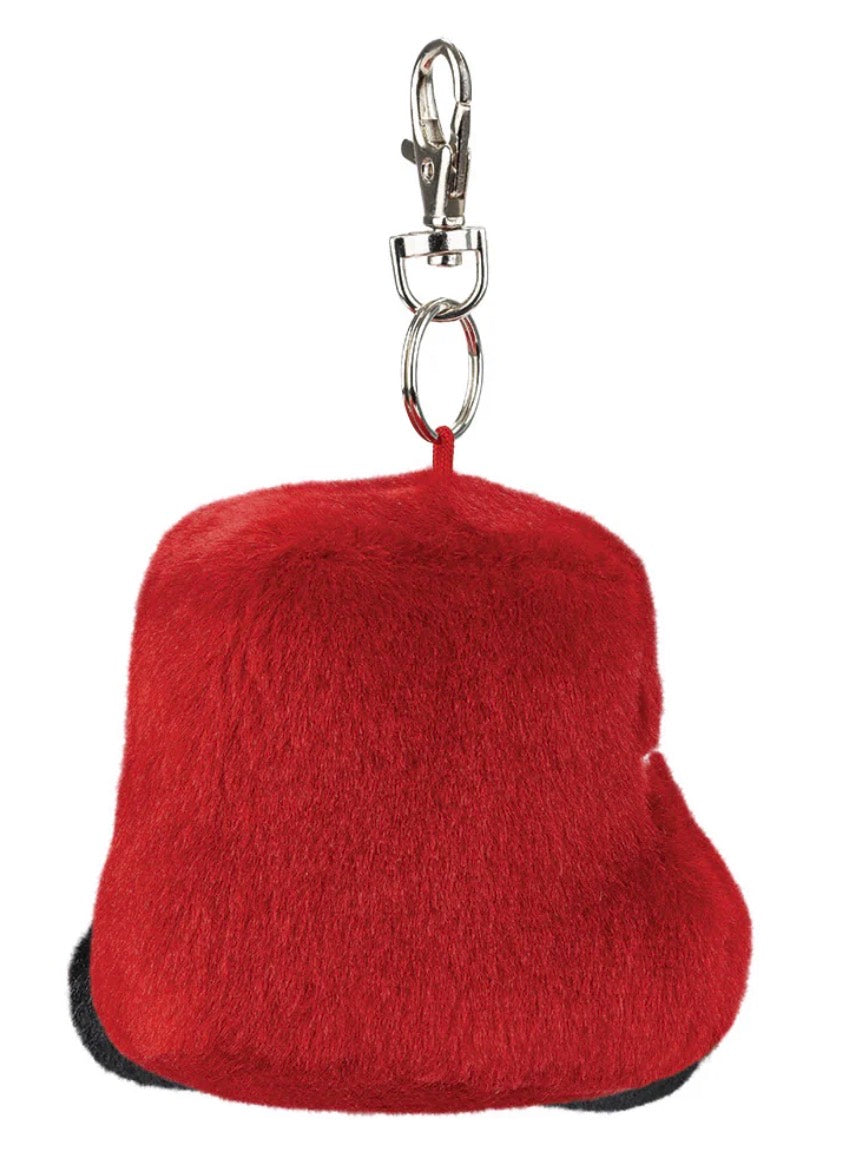 Palm Pal Bertie Red Bus 4 Inch Clip On Plush Toy