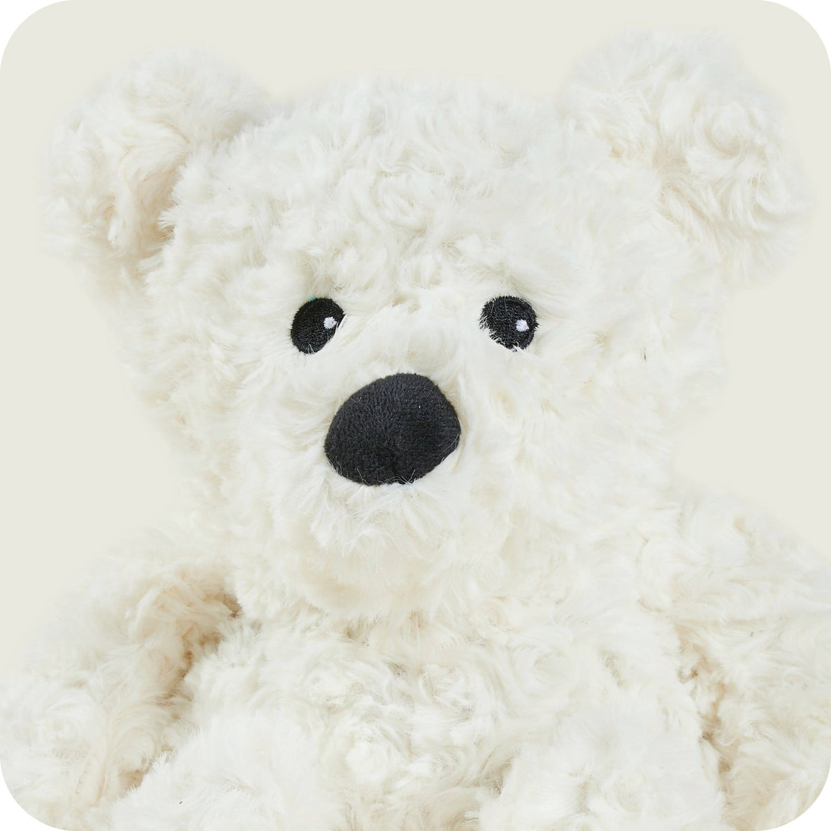 Warmies Cream Curly Bear