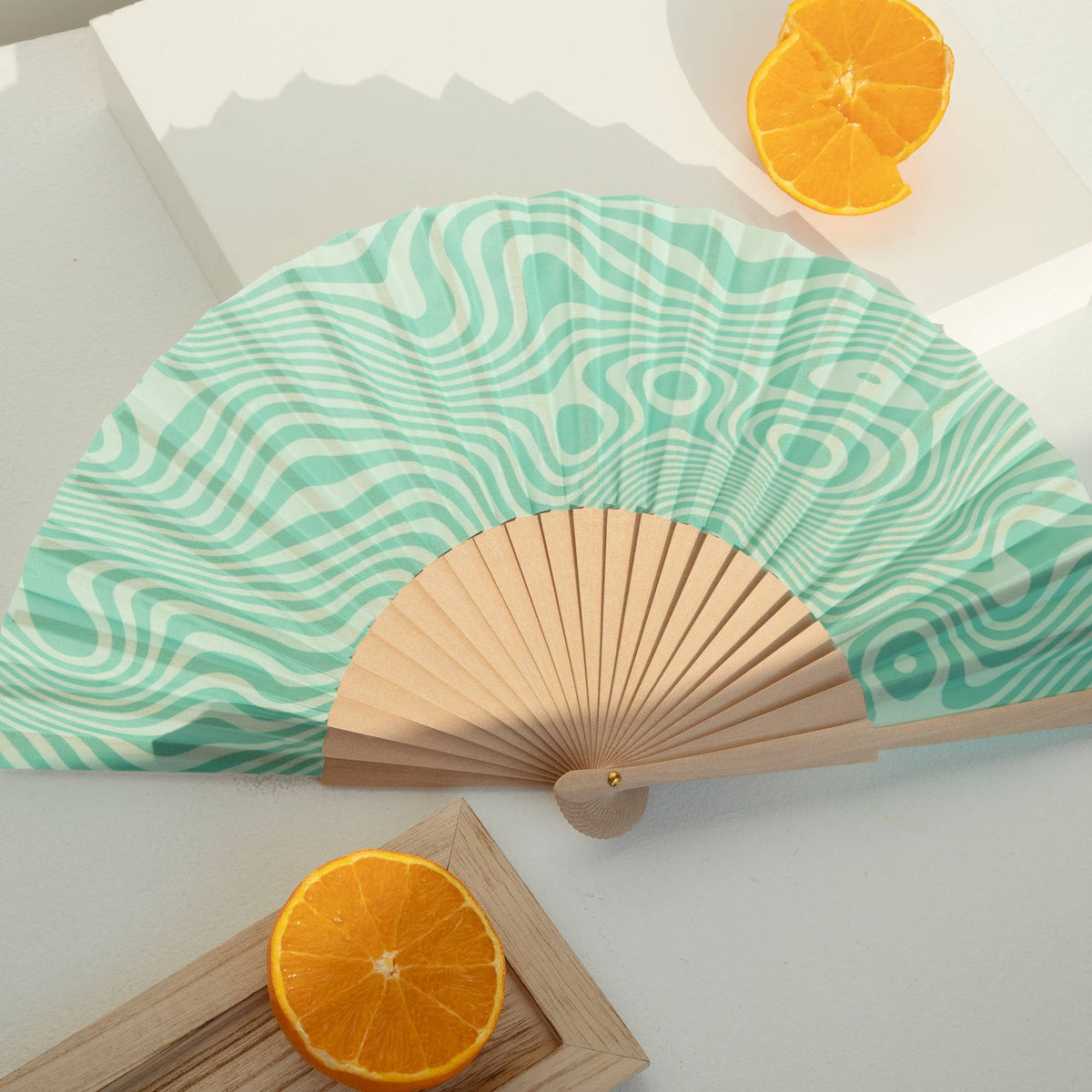 Helio Ferretti Sea Mint Green Blue Fan