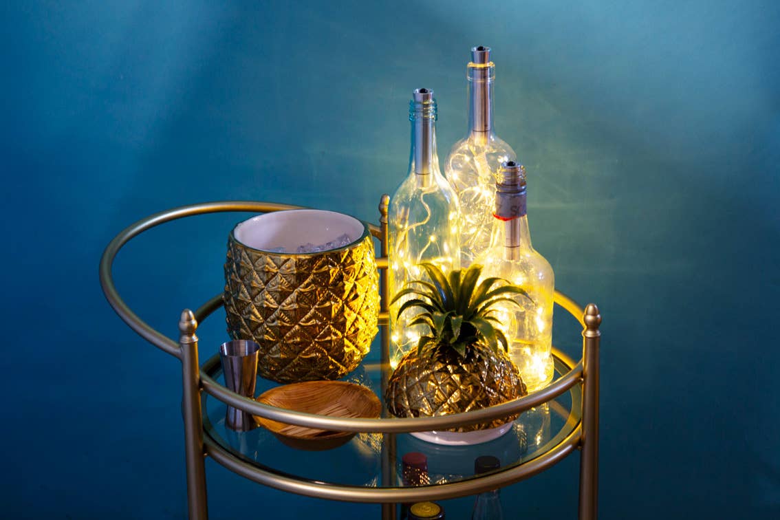 Ceramic Pineapple Ice Bucket | Summer Party Decor |