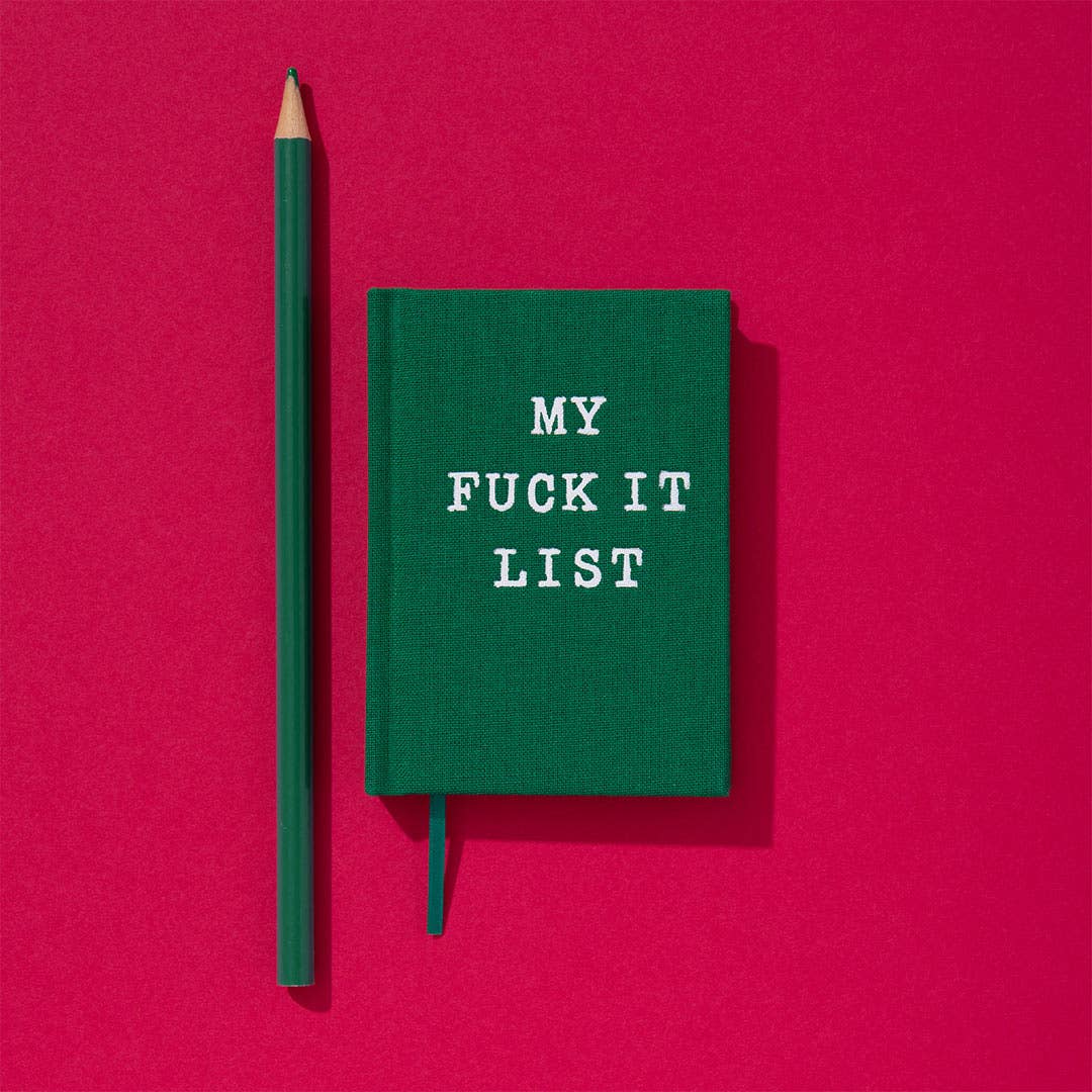My Fuck It List A7 Fabric Hardback Notebook (13496)