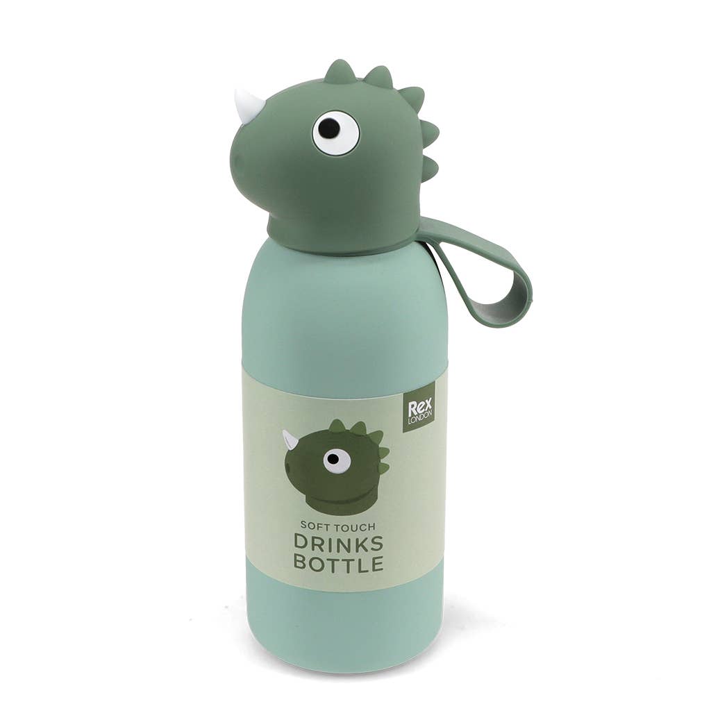 Children's animal head drinks bottle 350ml - Dinosaur