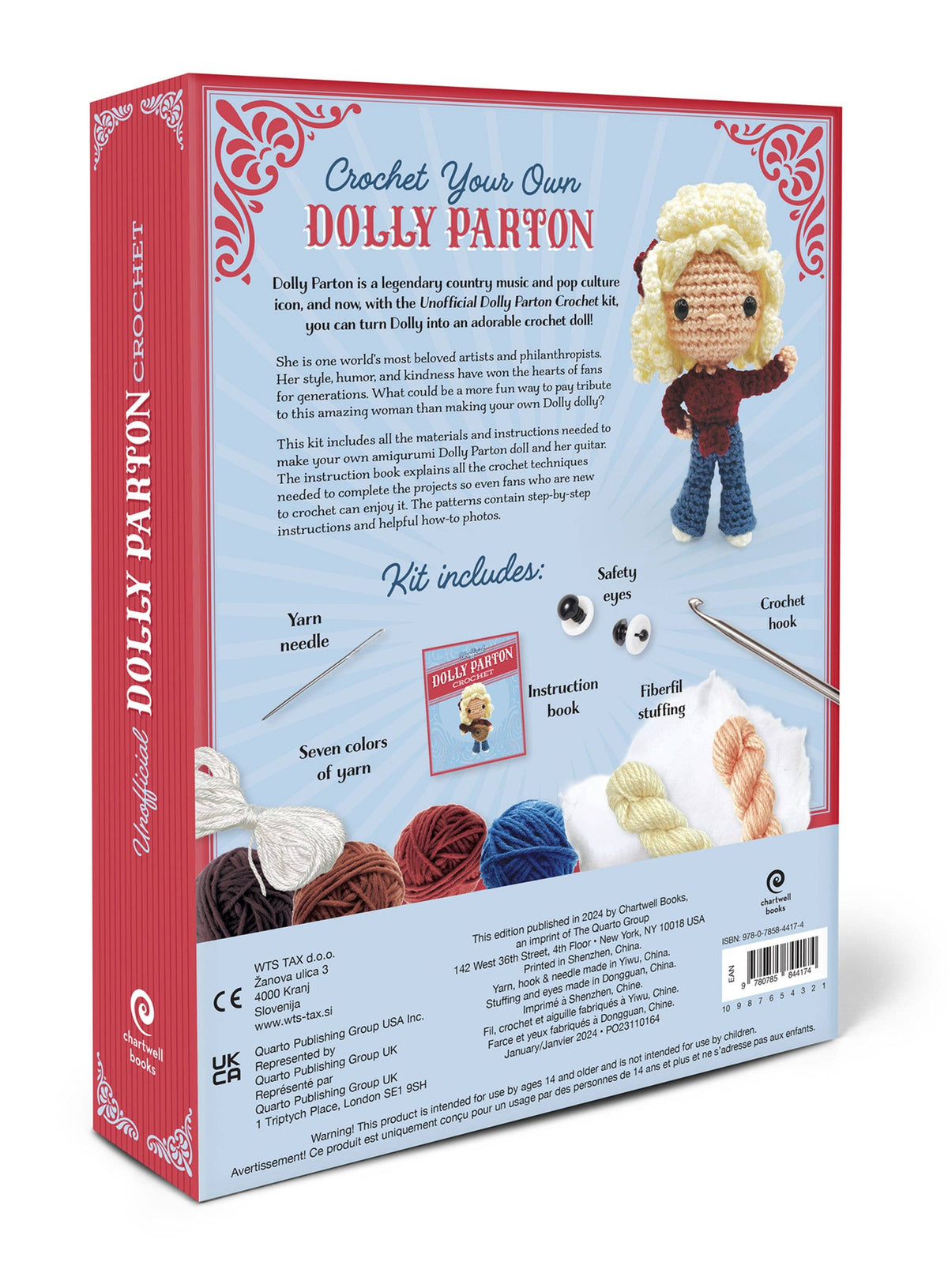 Unofficial Dolly Parton Book & Crochet Kit