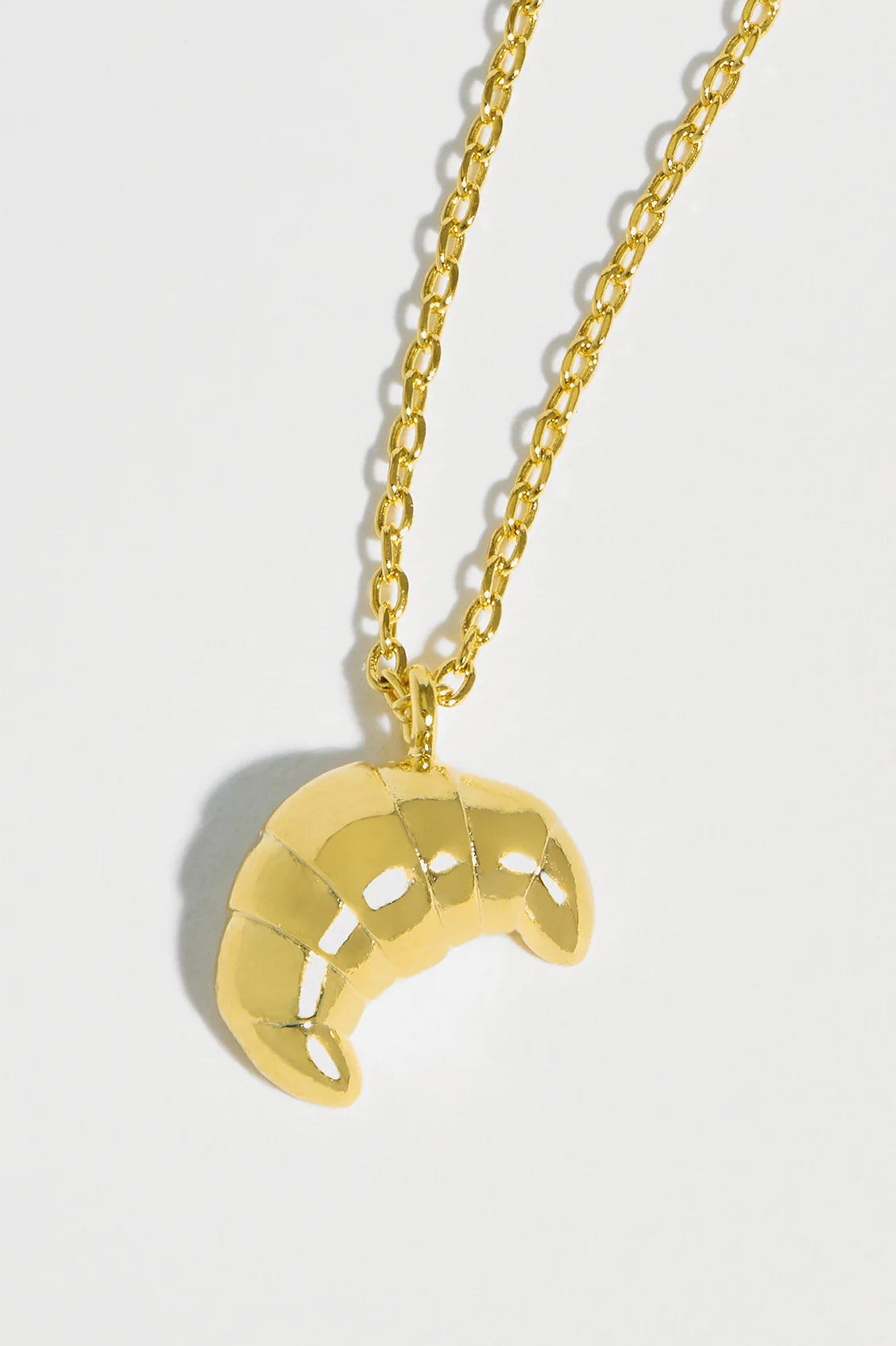 Croissant Gold Plated Pendant