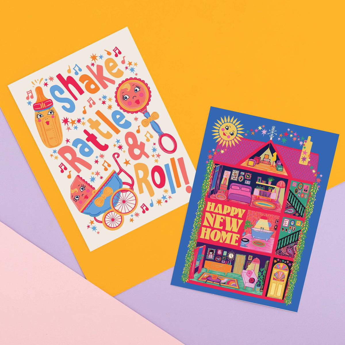 Shake Rattle & Roll Greeting Card