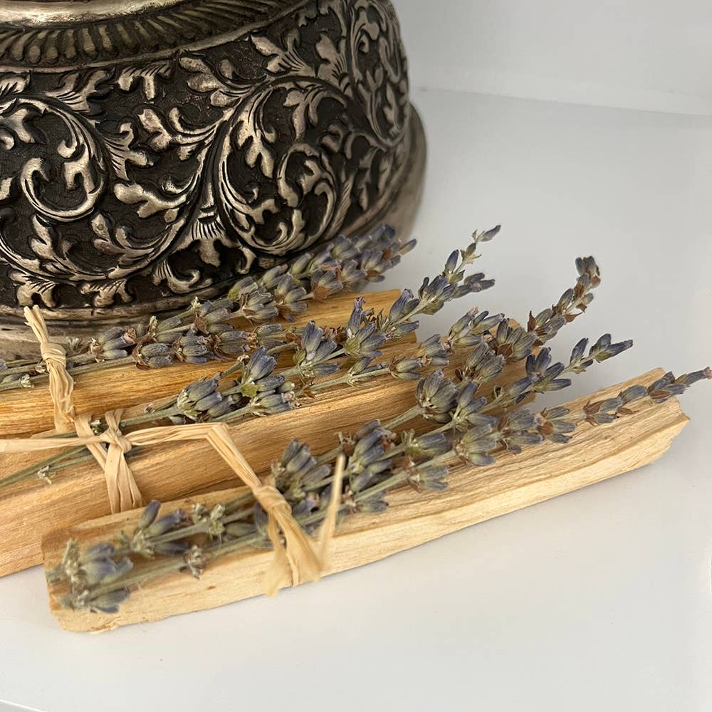 Mini Smudge Cluster, Palo Santo with Lavender 4&quot;