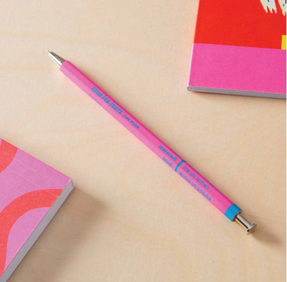 Tous Les Jours Ballpoint Pen in Vivid Pink | Refillable
