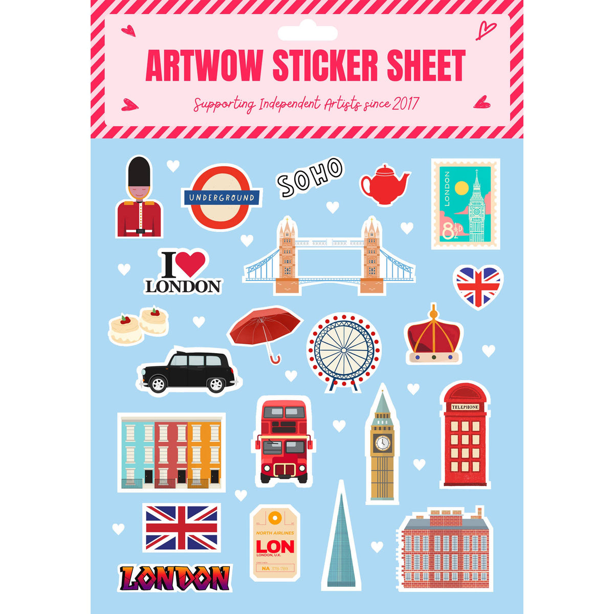 Sticker Sheets &#39;London Town&#39;