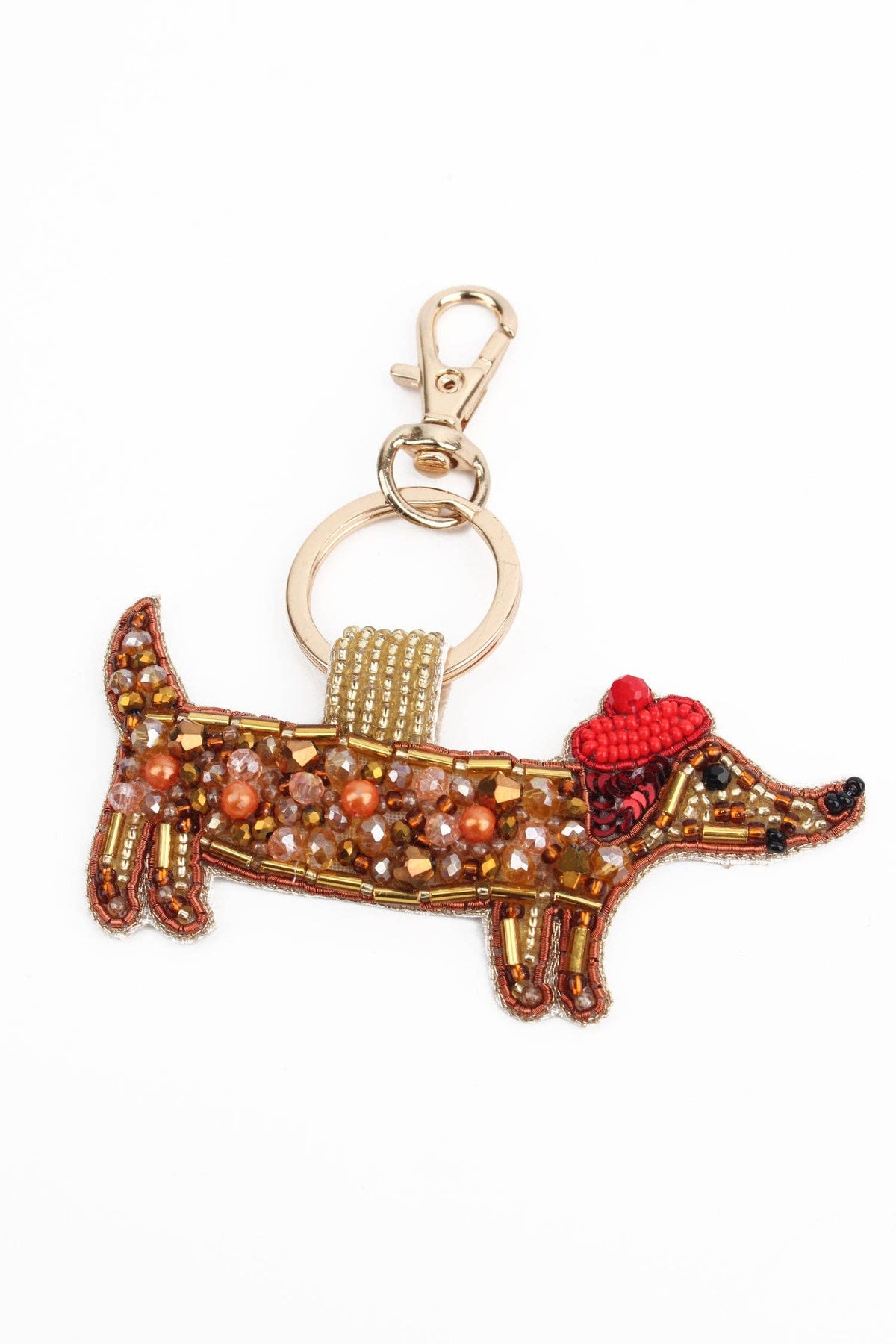 FRENCH SAUSAGE DOG KEYRING