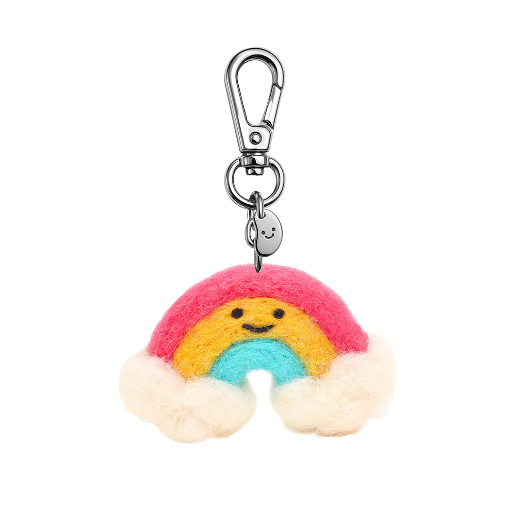 Rain The Rainbow Felt Keychain - Silly Beans